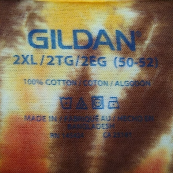 Men's Tie Dye S/S T-Shirt 2XL - Picture 4 of 4